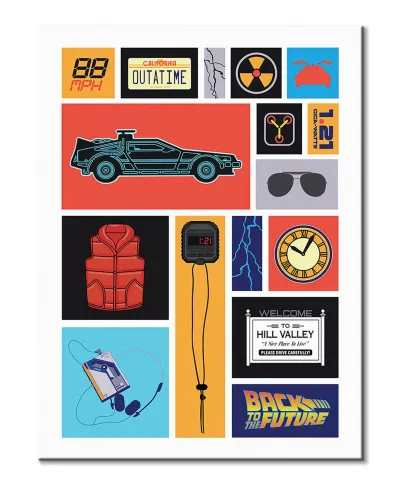 Back to the Future Collection - obraz na płótnie