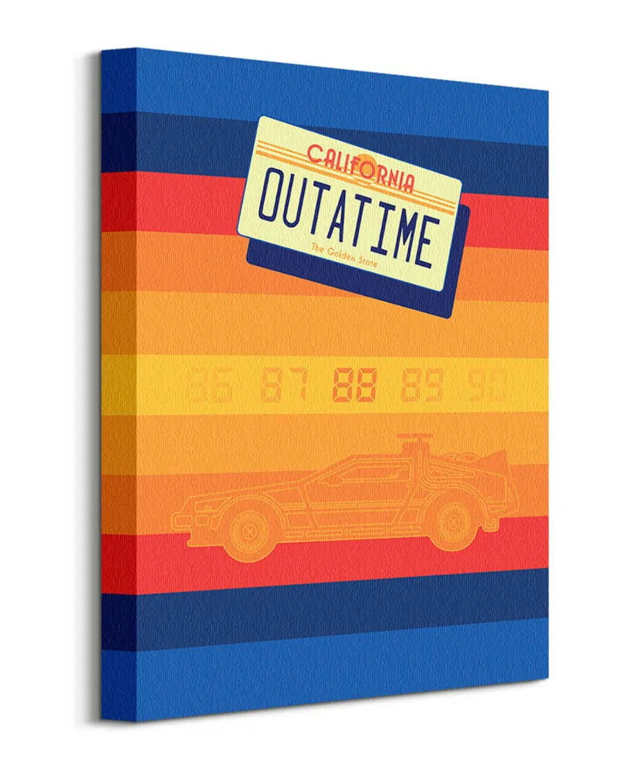 Back to the Future Retro Stripes - obraz na płótnie