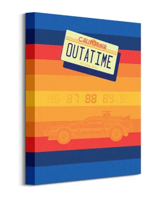 Back to the Future Retro Stripes - obraz na płótnie