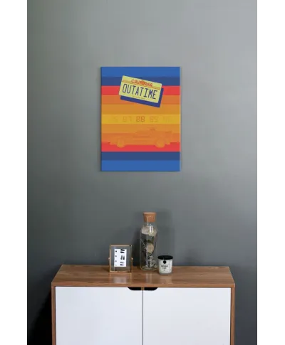 Back to the Future Retro Stripes - obraz na płótnie