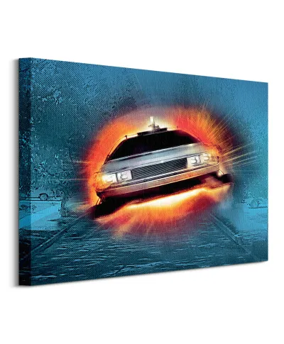 Back to the Future Delorean - obraz na płótnie