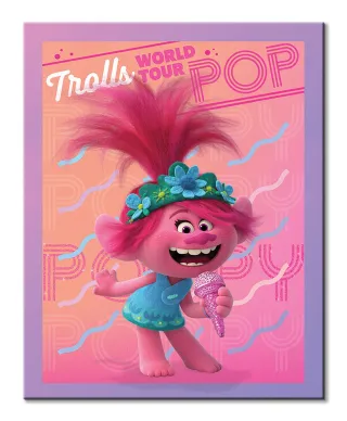 Trolls World Tour Poppy - obraz na płótnie