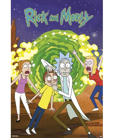 Rick And Morty Portal - plakat