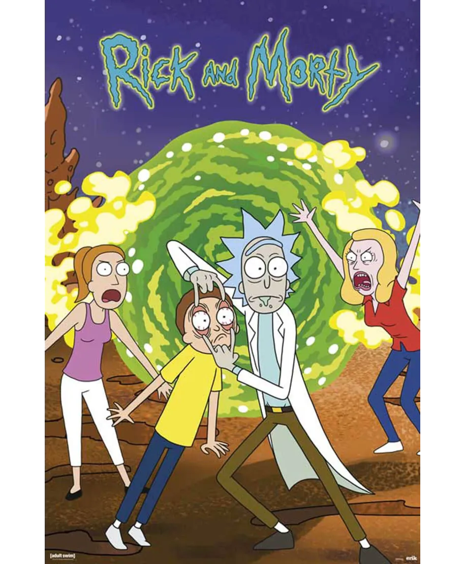 Rick And Morty Portal - plakat