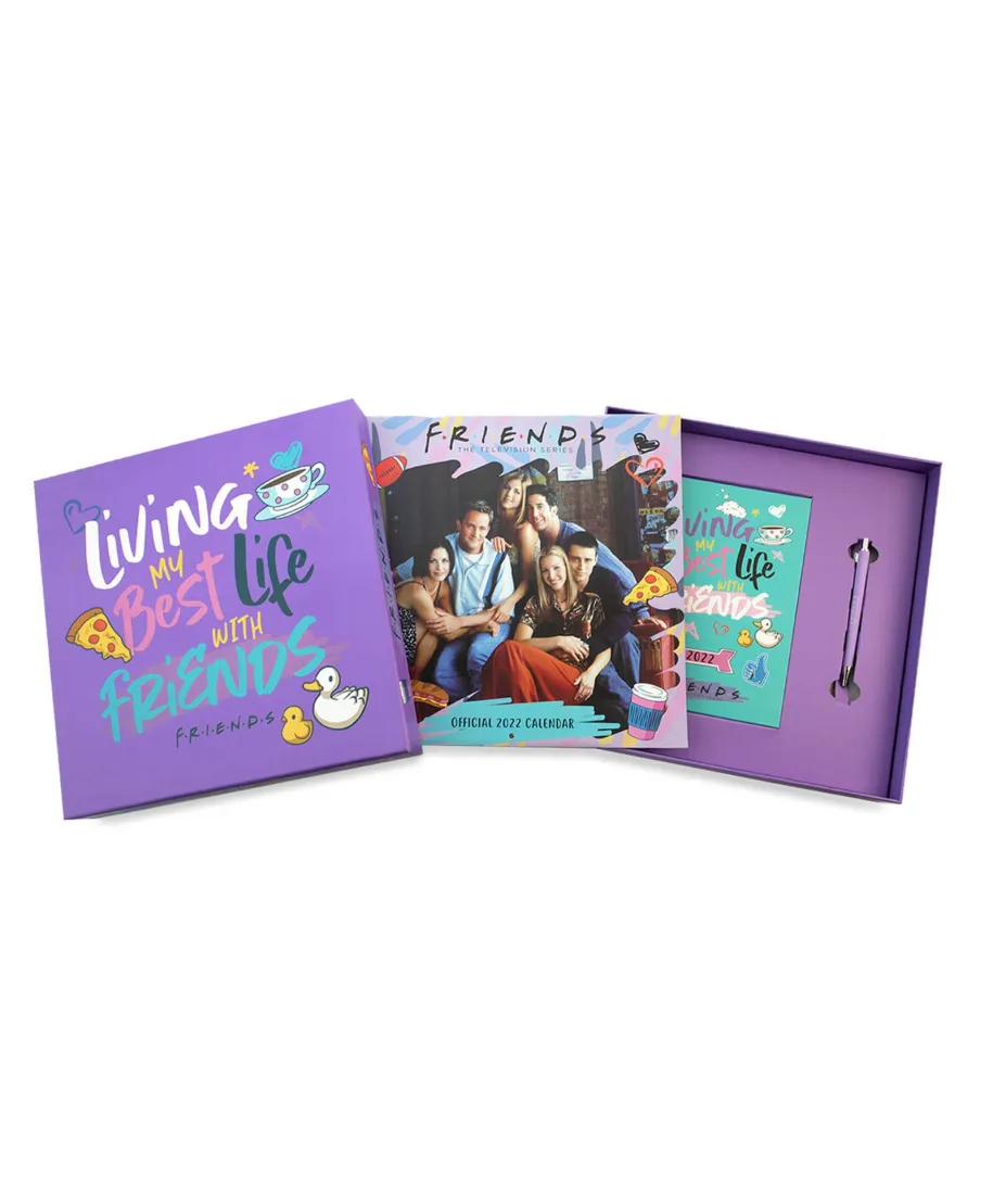Friends - zestaw na prezent długopis, kalendarz, pamiętnik 2022