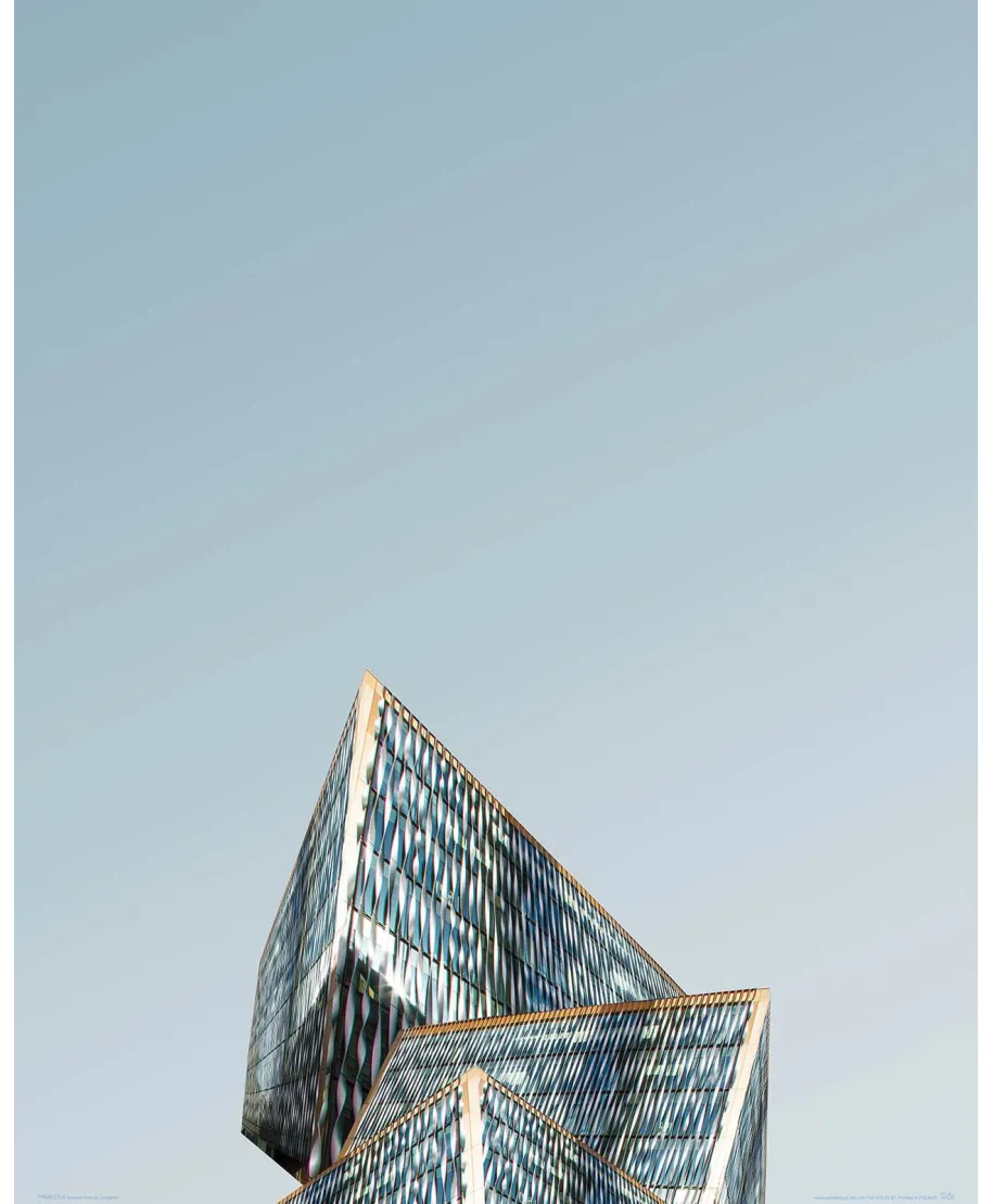 Nowoczesny budynek - plakat