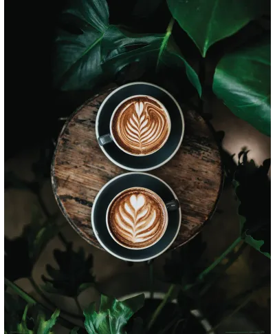 Malowana kawa - plakat