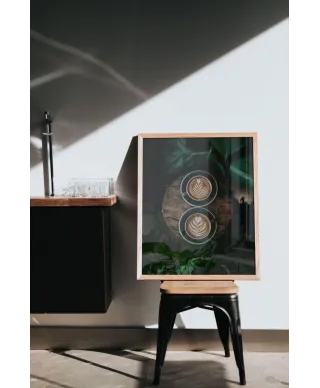 Malowana kawa - plakat