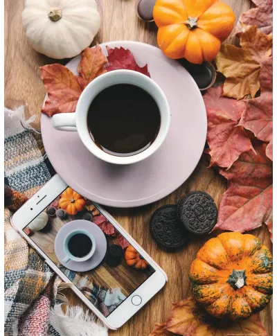 Jesienna Kawa - plakat