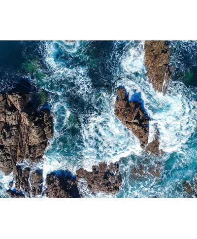 Wzburzony ocean - plakat