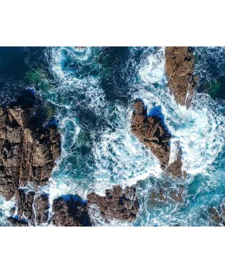 Wzburzony ocean - plakat