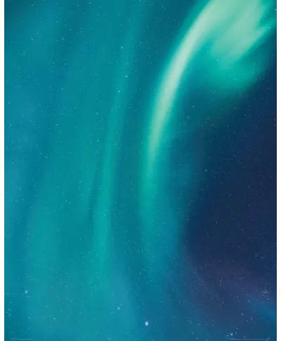 Zorza w Norwegii - plakat