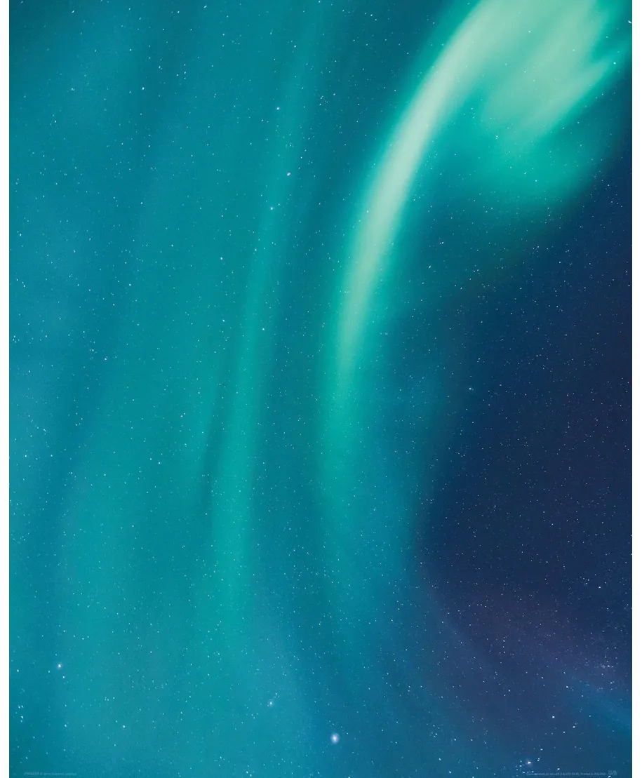 Zorza w Norwegii - plakat