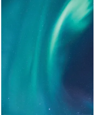 Zorza w Norwegii - plakat