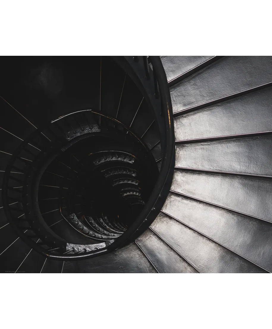 Szare schody - plakat