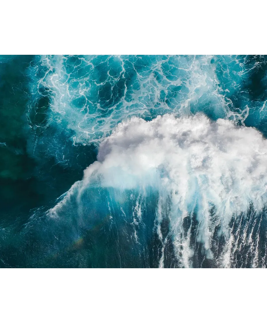 Wzburzone morze - plakat