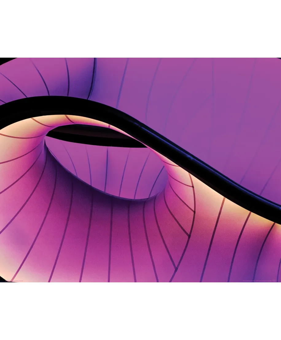 Fioletowa Abstrakcja - plakat
