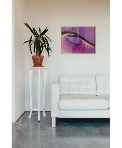 Fioletowa Abstrakcja - plakat