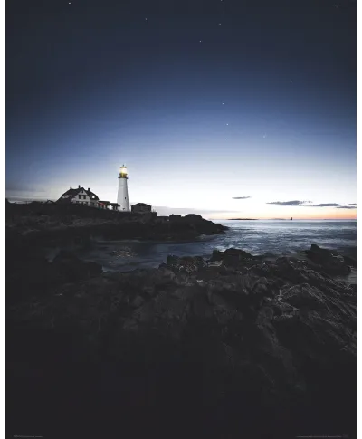 Morska latarnia - plakat