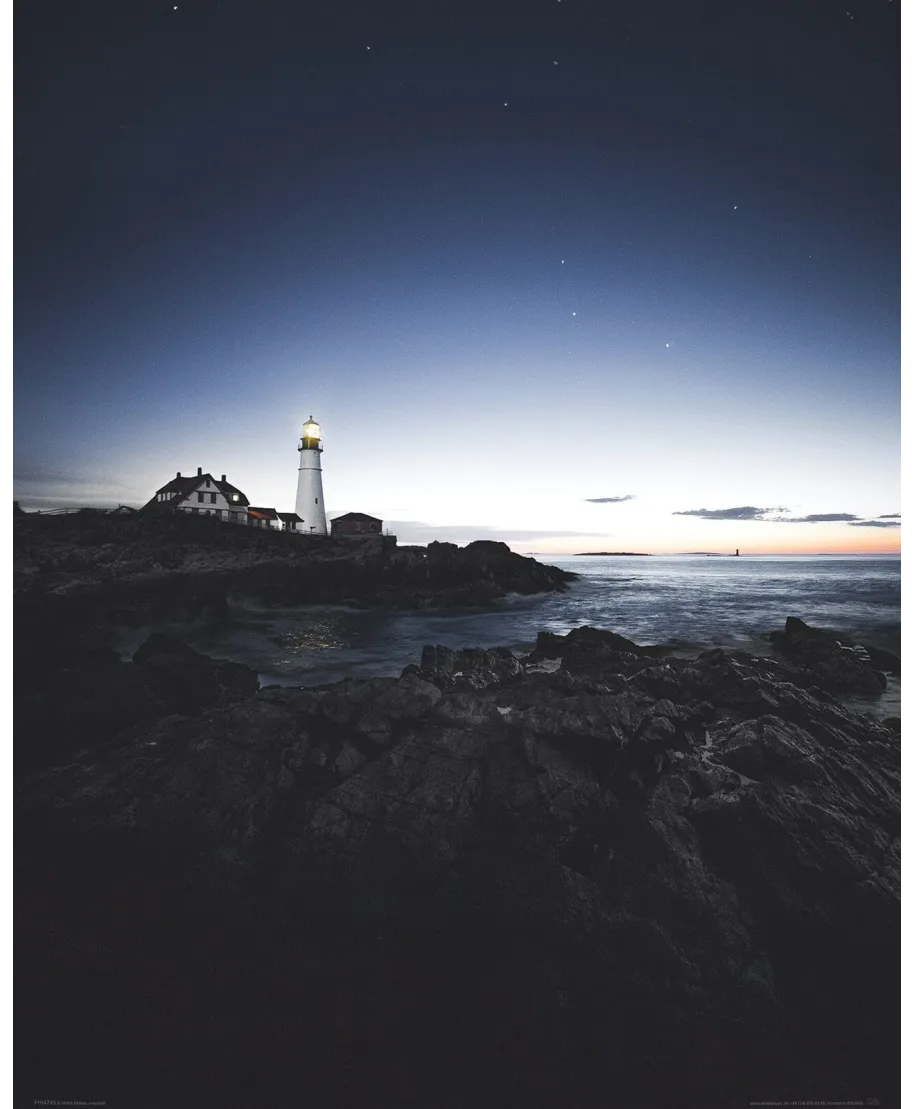 Morska latarnia - plakat