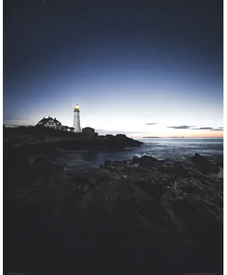 Morska latarnia - plakat