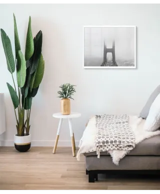 Zamglony Most Golden Gate - plakat