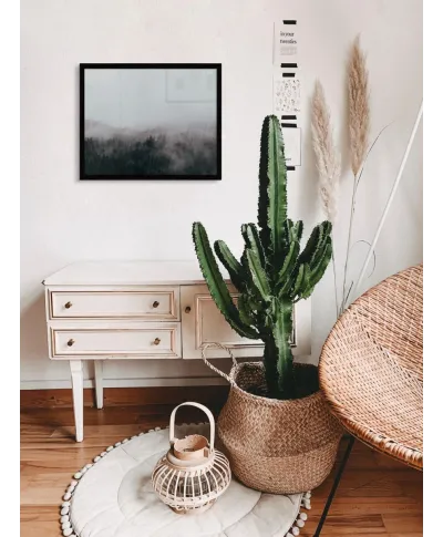 Zielony las we mgle - plakat