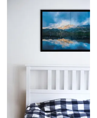 Górski staw - plakat