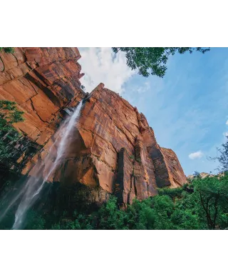 Wodospad w Parku Zion - plakat