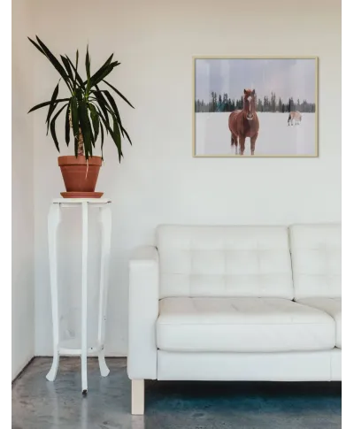 Koń na Śnieżnej Polanie - plakat