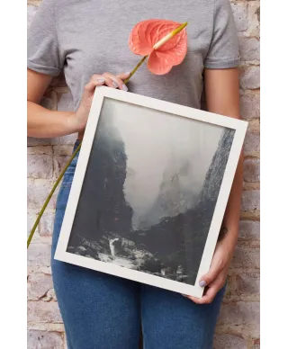 Potok w kanionie - plakat