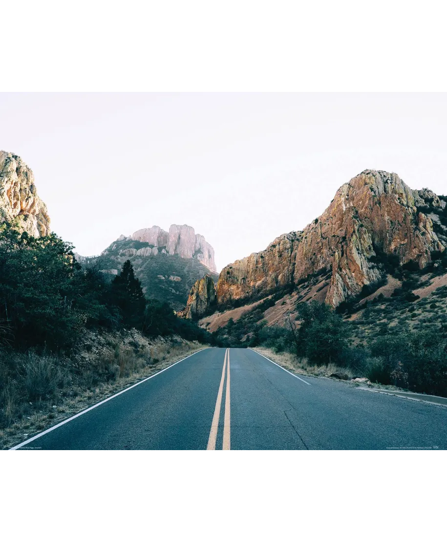Droga wśród skał - plakat