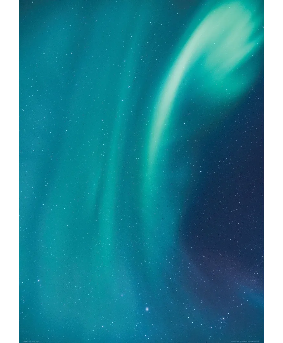 Zorza w Norwegii - plakat