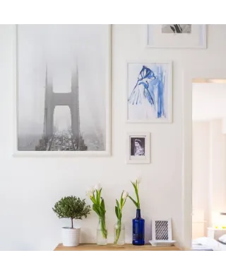 Zamglony Most Golden Gate - plakat