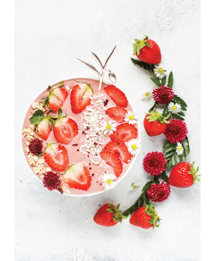 Truskawkowy deser - plakat