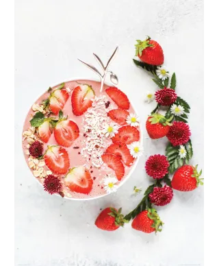 Truskawkowy deser - plakat