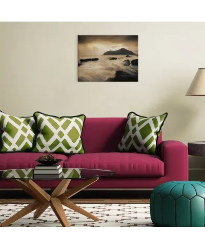 Sepia Sea, Lofoten Islands - Obraz na płótnie