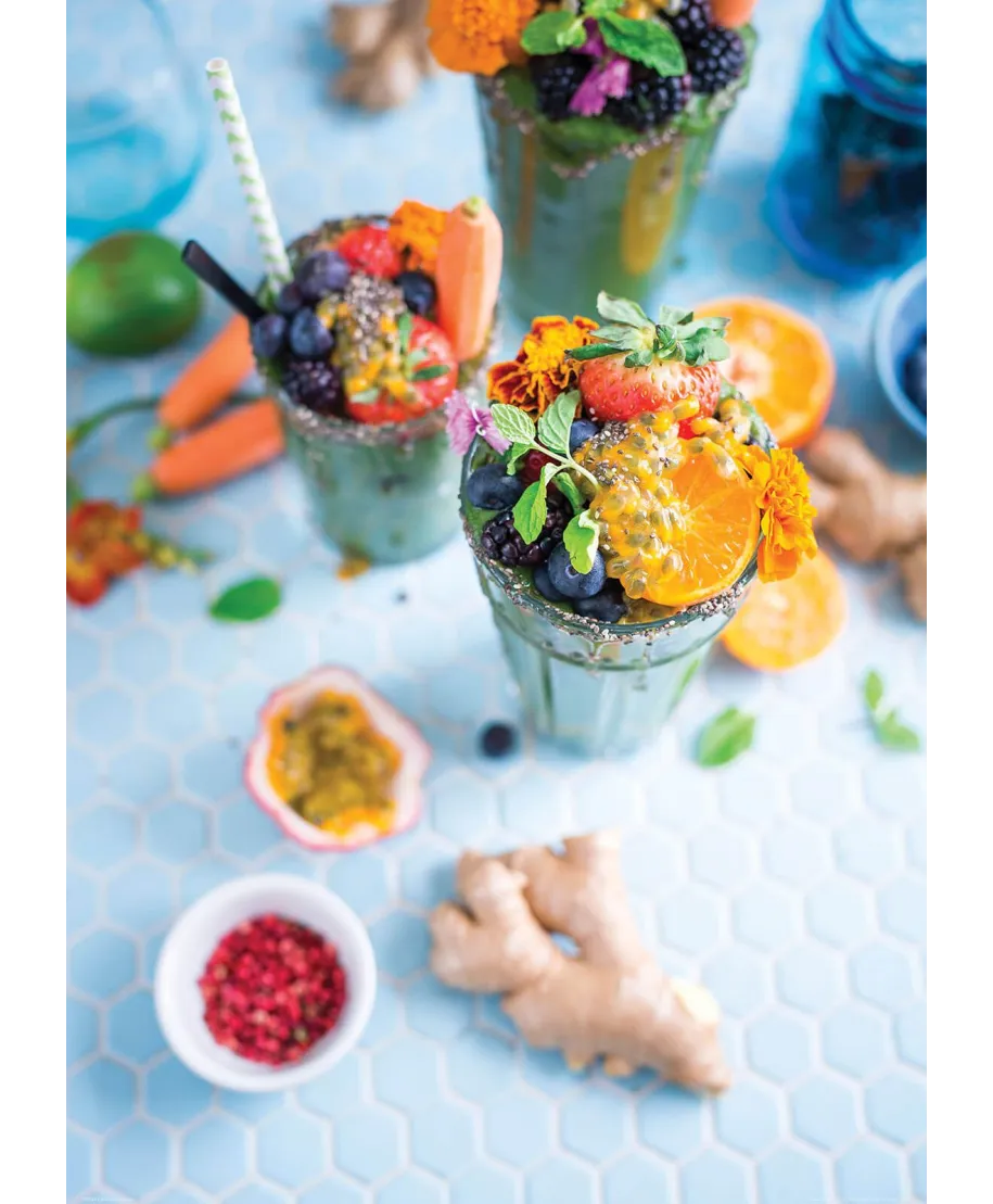 Owocowe koktajle - plakat