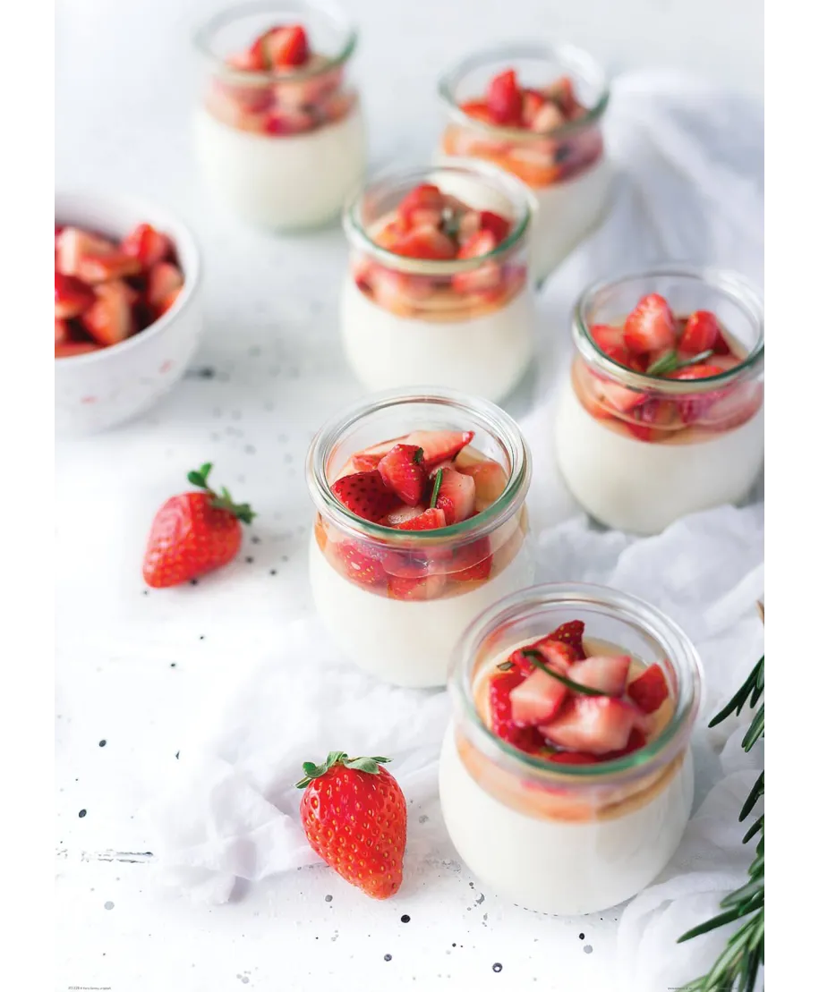 Truskawkowe desery - plakat