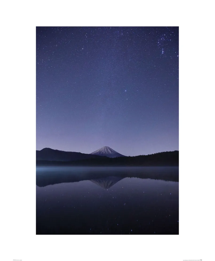 Wulkan o zmierzchu - reprodukcja