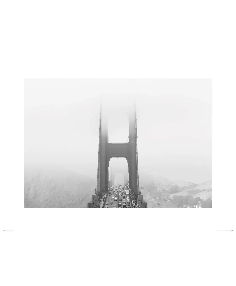Zamglony Most Golden Gate - reprodukcja
