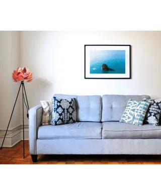 Skała na morzu - reprodukcja