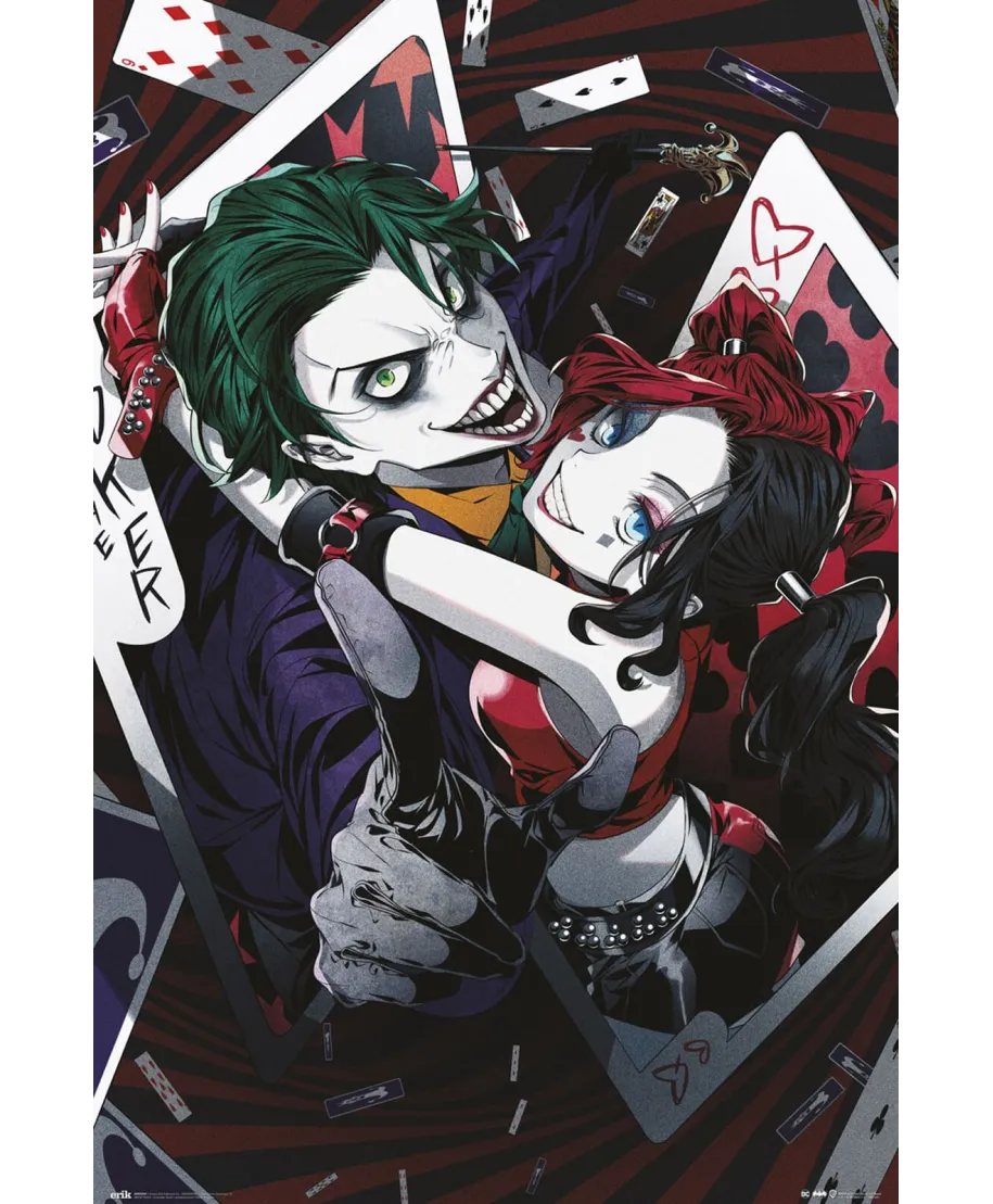 DC Comics Harley Quinn Joker Anime - plakat