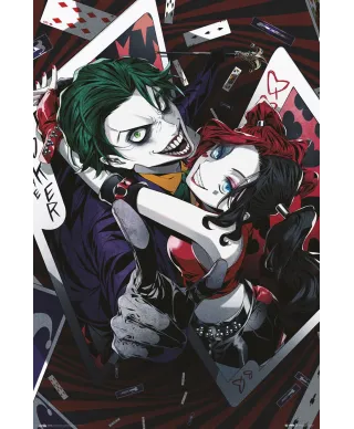 DC Comics Harley Quinn Joker Anime - plakat