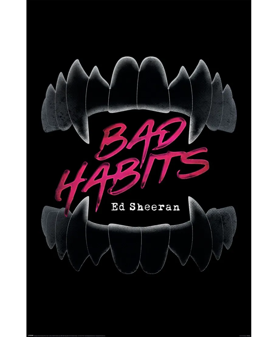 Ed Sheeran Bad Habits - plakat