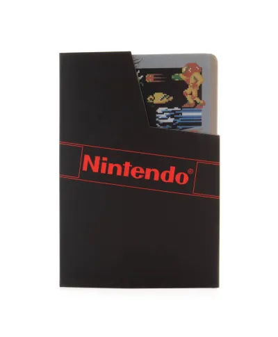 Nintendo Nes Metroid Cartridge - notes A5 skórzany