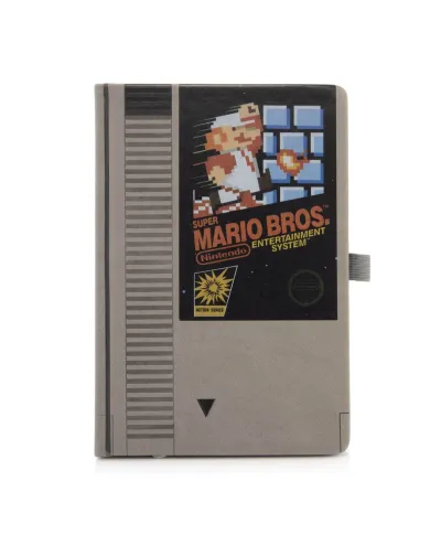 Nintendo Nes Super Mario Bros Cartridge - notes A5 skórzany