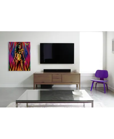 Wonder Woman 1984 Neon Static - obraz na płótnie