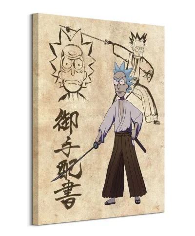 Rick And Morty Samurai Showdown - obraz na płótnie