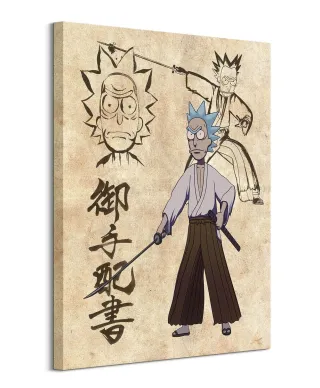 Rick And Morty Samurai Showdown - obraz na płótnie